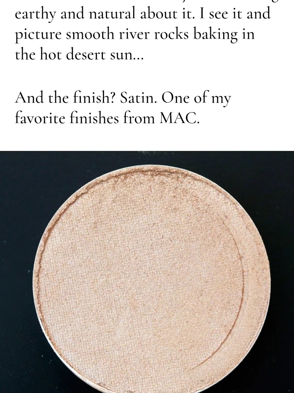 DISCONTINUED MAC EYESHADOW- 